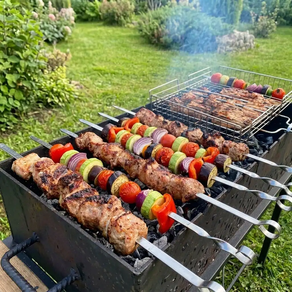 Мангал и шашлыки на живом огне